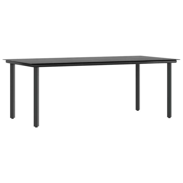 vidaXL 7-dielna záhradná jedálenská súprava+podložky, sivá, polyratan – Obrázok 5