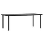 vidaXL 9-dielna záhradná jedálenská súprava+podložky, hnedá, polyratan – Obrázok 4