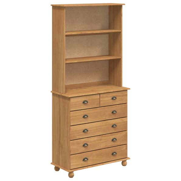 3334640_2.jpg vidaXL Hutch 'ASKIM'Hnedý 91x40x199.5 cm Masívne borovicové drevo – Obrázok 2