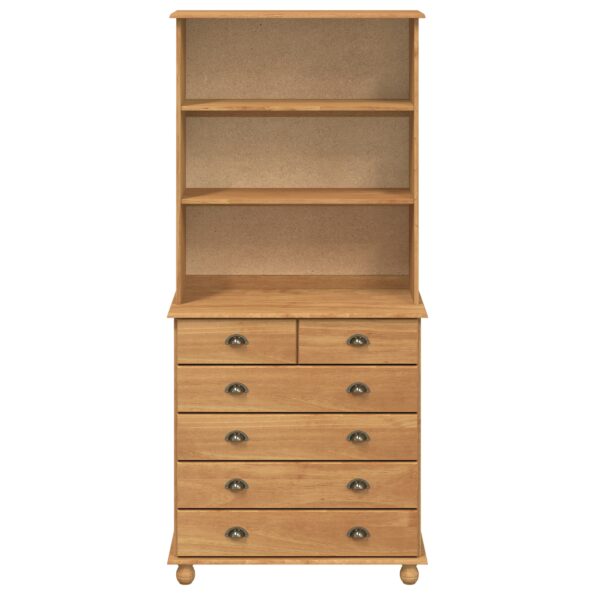 3334640_8.jpg vidaXL Hutch 'ASKIM'Hnedý 91x40x199.5 cm Masívne borovicové drevo – Obrázok 8
