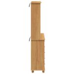vidaXL Hutch 'ASKIM'Hnedý 91x40x199.5 cm Masívne borovicové drevo – Obrázok 9