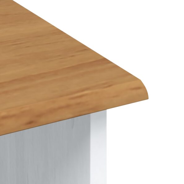 vidaXL Hutch “ASKIM” Biela 91x40x199.5 cm Masívne drevo borovica – Obrázok 11