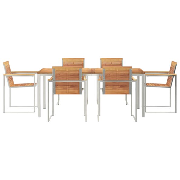 3334826_7.jpg vidaXL 7-dielny záhradný jedálenský set z masívneho teakového dreva – Obrázok 7