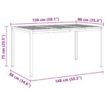 vidaXL 7-dielny záhradný jedálenský set – Obrázok 12