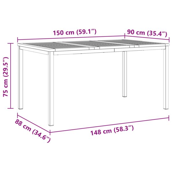 vidaXL 7-dielny záhradný jedálenský set – Obrázok 12