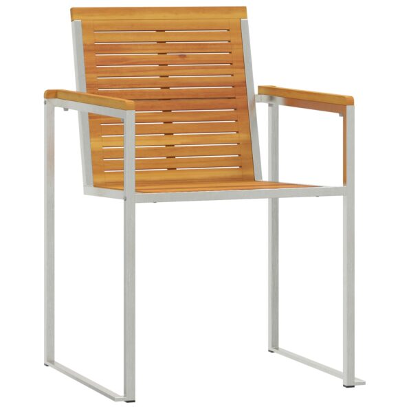 vidaXL Slnečné lehátko so záhradnými stoličkami 3 ks Masívne drevo akácia – Obrázok 5