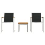 vidaXL jedálenské stoličky 2 ks šedá 60x56x85 cm masívne drevo akácie – Obrázok 7