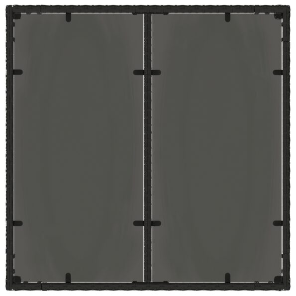 vidaXL 5-dielna záhradná jedálenská súprava s vankúšmi čierna poly ratan – Obrázok 8