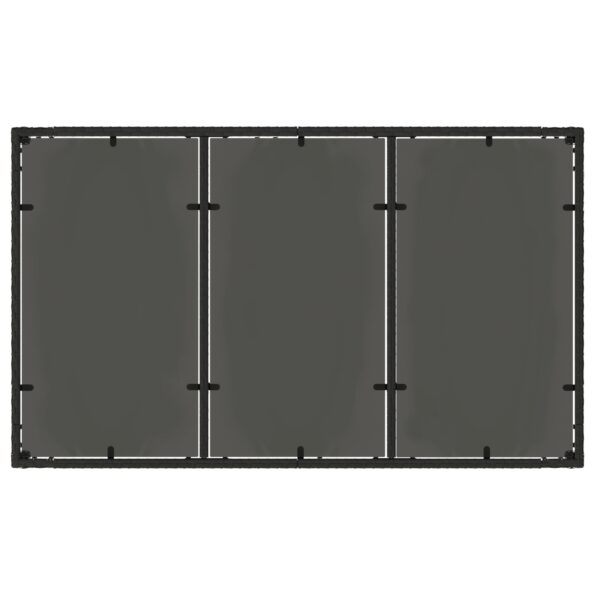 vidaXL 5-dielny záhradný jedálenský set s vankúšmi čierny poly ratan – Obrázok 8