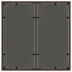 vidaXL 3-dielna záhradná jedálenská súprava s vankúšmi hnedá poly ratan – Obrázok 8