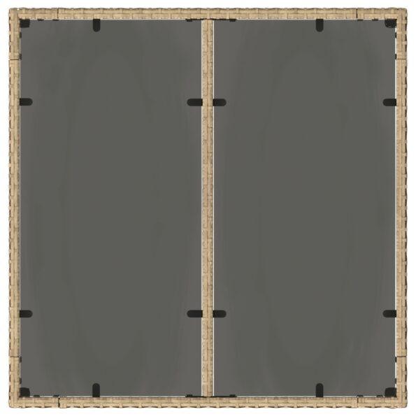vidaXL Sada 2 Béžová Polyratan 90 x 90 x 75 cm UV-odolné materiály – Obrázok 8