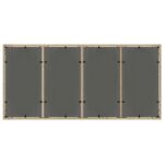 vidaXL 7-dielna záhradná jedálenská súprava s vankúšmi béžová poly ratan – Obrázok 8