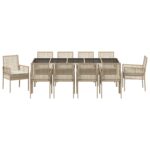 vidaXL Sada 6 Béžová a čierna – Obrázok 7