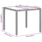 vidaXL Záhradný jedálenský set 5 pcs Svetlosivá polyratan – Obrázok 11