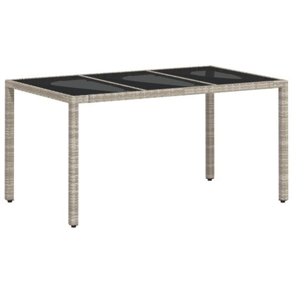 vidaXL 5-dielna záhradná jedálenská súprava s vankúšmi svetlosivej poly ratan – Obrázok 5