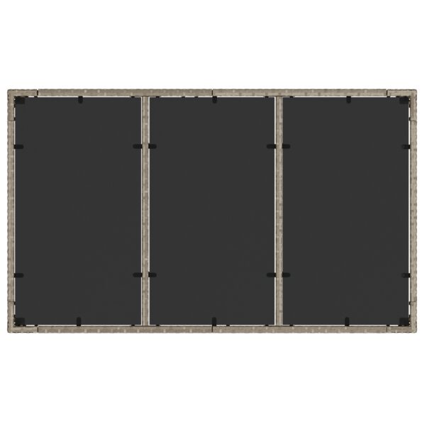 vidaXL 5-dielna záhradná jedálenská súprava s vankúšmi svetlosivej poly ratan – Obrázok 8