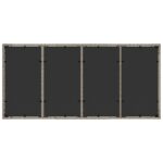 vidaXL Záhradný jedálenský set 7 pcs Svetlosivá polyratan – Obrázok 8