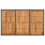 vidaXL 7-dielna záhradná jedálenská súprava s vankúšmi Čierny polyratan – Obrázok 8