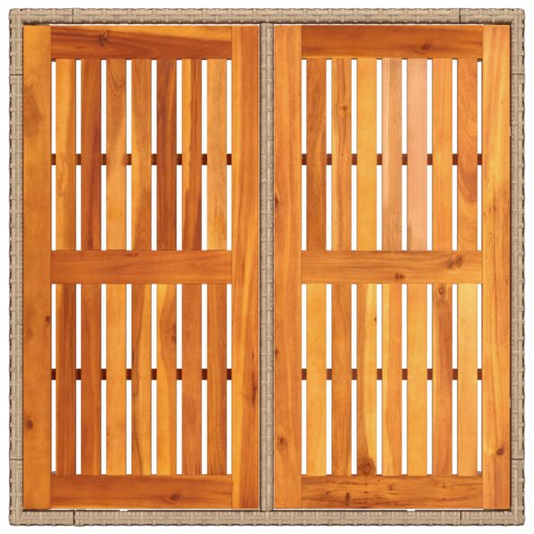 vidaXL 3-dielny záhradný jedálenský set s vankúšmi béžový poly ratan – Obrázok 8