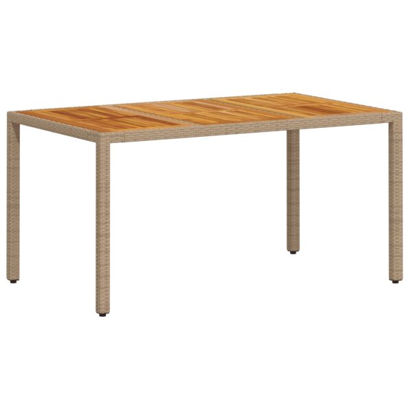 3334919_5.jpg vidaXL 5-dielny záhradný jedálenský set s vankúšmi béžový poly ratan – Obrázok 5