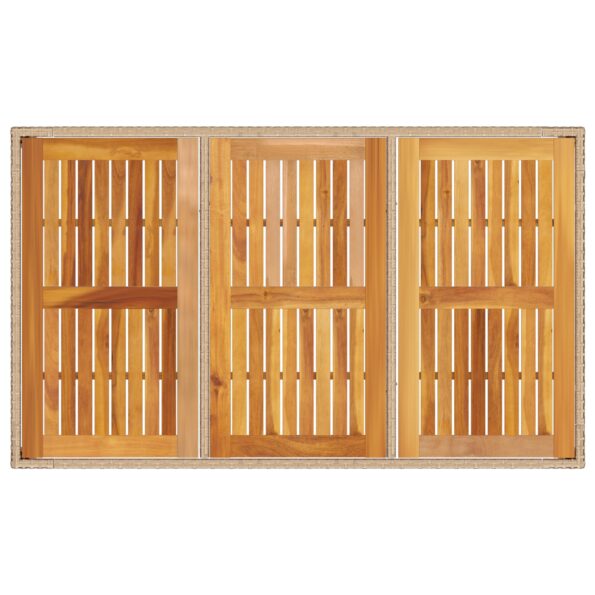 3334919_8.jpg vidaXL 5-dielny záhradný jedálenský set s vankúšmi béžový poly ratan – Obrázok 8
