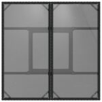 vidaXL 5-dielny záhradný jedálenský set čierny polyratan – Obrázok 8