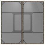 vidaXL 5-dielna záhradná jedálenská súprava šedá z poly ratan – Obrázok 8