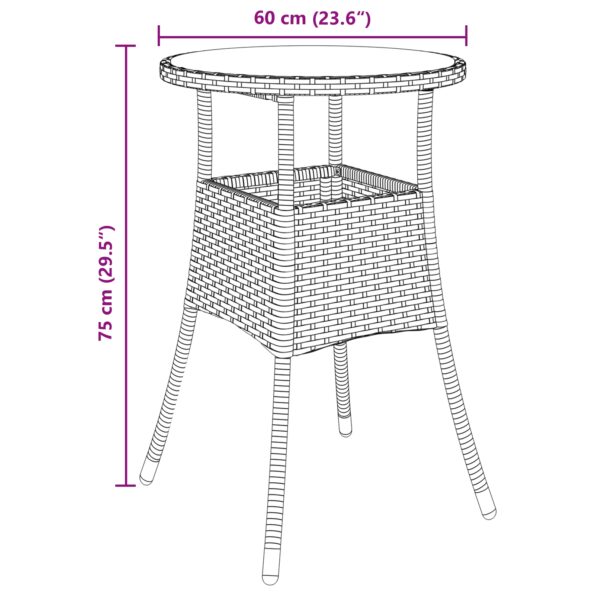 3334945_11.jpg vidaXL 3-dielny záhradný jedálenský set sivý poly ratan – Obrázok 11