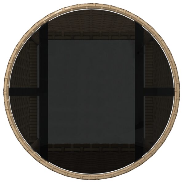 vidaXL 5-dielna záhradná súprava Béžový polyratan – Obrázok 8