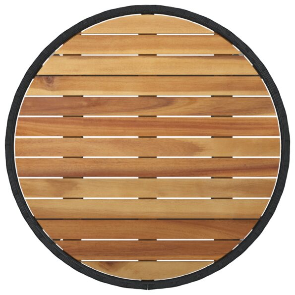 vidaXL Jedálenský set Set 5 Čierny Ratan, Polyester Trvácny – Obrázok 8