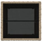 vidaXL 3-dielna záhradná bistro súprava s vankúšmi béžová poly ratan – Obrázok 8