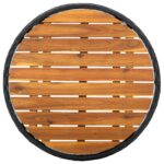 vidaXL 3-dielna záhradná bistro súprava s vankúšmi čierny poly ratan – Obrázok 8