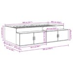 vidaXL Úložný rám postele Biela 100x200 cm – Obrázok 12