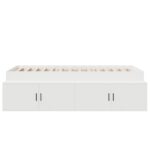 vidaXL Úložný rám postele Biela 100x200 cm – Obrázok 6