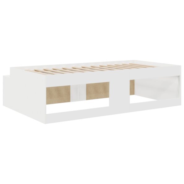 vidaXL Úložný rám postele Biela 100x200 cm – Obrázok 8