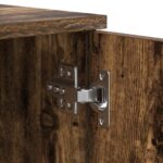 vidaXL Úložný rám postele Dymený dub 80x200 cm – Obrázok 11