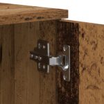 vidaXL Úložný rám postele Staré drevo 80x200 cm – Obrázok 11