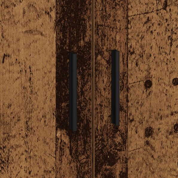 vidaXL Úložný rám postele Staré drevo 80x200 cm – Obrázok 9