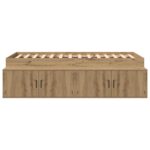 vidaXL Úložný rám postele Artisan dub 80x200 cm – Obrázok 6