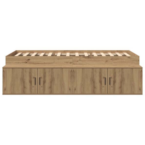 vidaXL Úložný rám postele Artisan dub 80x200 cm – Obrázok 6