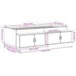 vidaXL Úložný rám postele Sonoma dub 90x190 cm – Obrázok 12