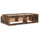 vidaXL Úložný rám postele Dymený dub 75x190 cm – Obrázok 8