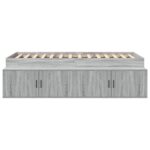 vidaXL Úložný rám postele sivý Sonoma 75x190 cm – Obrázok 6