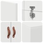 vidaXL Rám postele s úložným prostorem s úložiskom Biela 80 x 200 cm – Obrázok 10