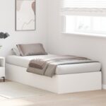 vidaXL Rám postele s úložným prostorem s úložiskom Biela 80 x 200 cm – Obrázok 5