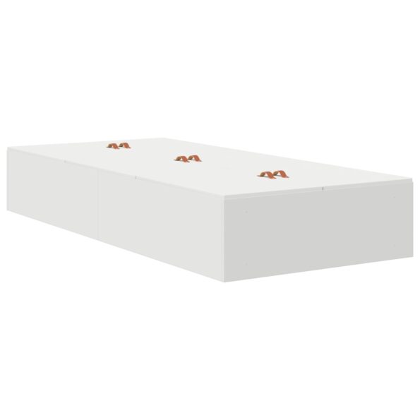 vidaXL Rám postele s úložným prostorem s úložiskom Biela 80 x 200 cm – Obrázok 8