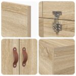 vidaXL Rám postele s úložným priestorom Sonoma Oak 80x200 cm – Obrázok 10