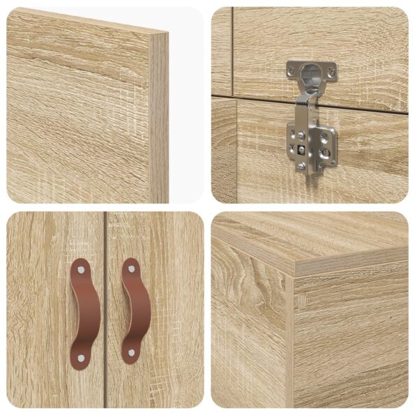 vidaXL Rám postele s úložným priestorom Sonoma Oak 80x200 cm – Obrázok 10