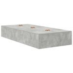 vidaXL Rám postele Betónová sivá Betón Jednolôžková Trvácna – Obrázok 8
