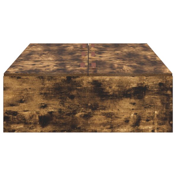 vidaXL Rám postele s úložným prostorem Dymová dub 80 x 200 cm – Obrázok 6
